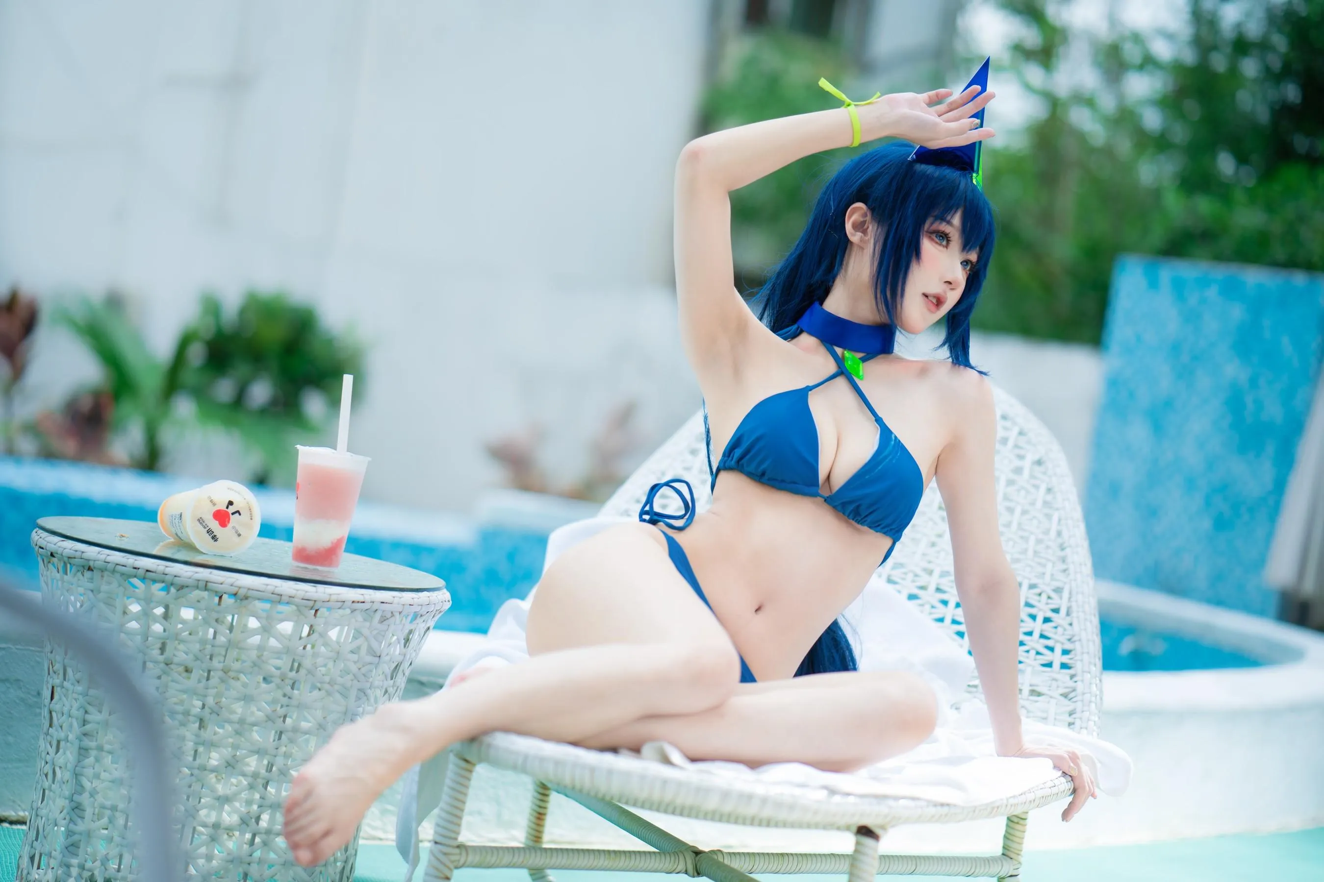 阿包也是兔娘 – NO.79 花园泳装 [37P]插图1